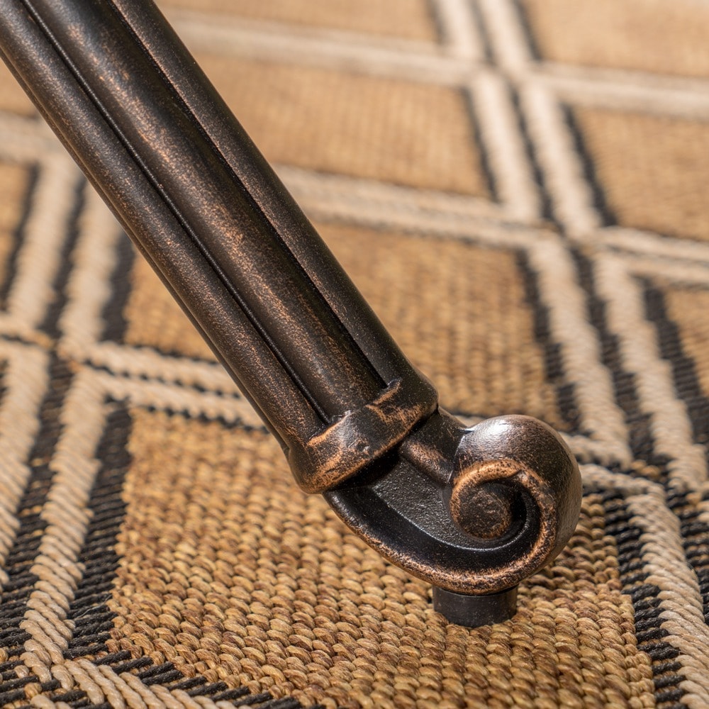 Collection de salle à manger rustique d'extérieur en cuivre et aluminium moulé Abigal par Christopher Knight Home - N/A