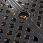 Collection de salle à manger rustique d'extérieur en cuivre et aluminium moulé Abigal par Christopher Knight Home - N/A