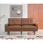 Canapé Acire 69.3 avec dossier coussiné en similicuir