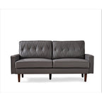 Canapé Acire 69.3 avec dossier coussiné en similicuir