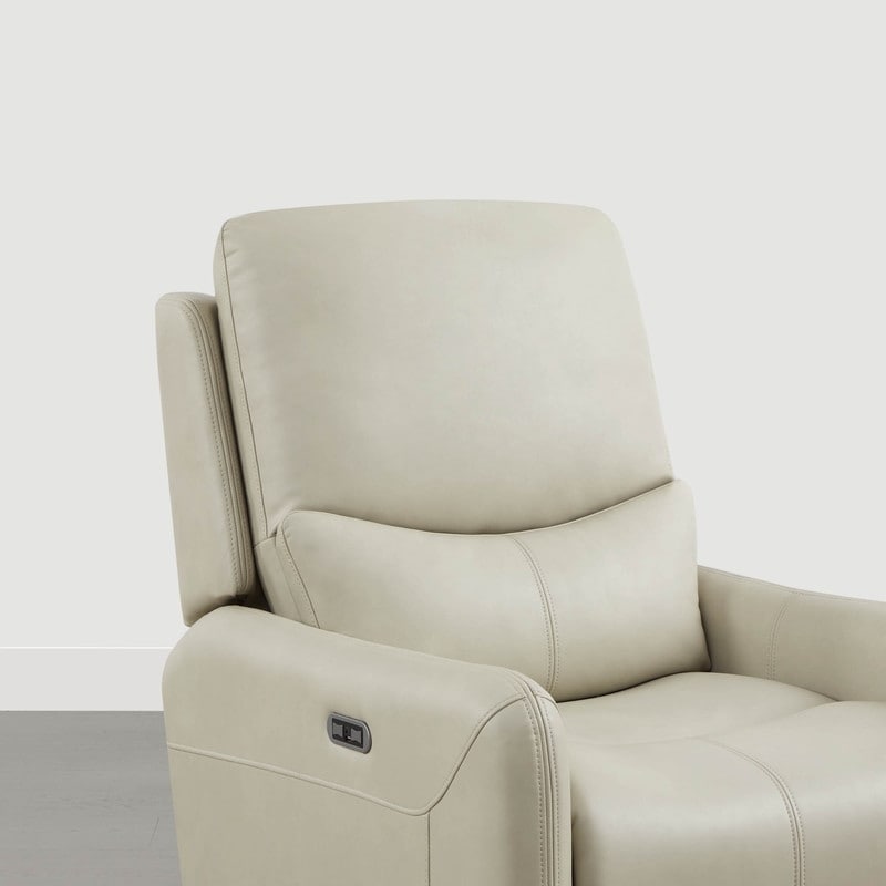 Fauteuil inclinable pivotant électrique Adalyn avec coussin lombaire
