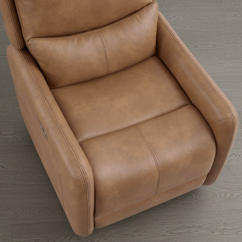 Fauteuil inclinable pivotant électrique Adalyn avec coussin lombaire