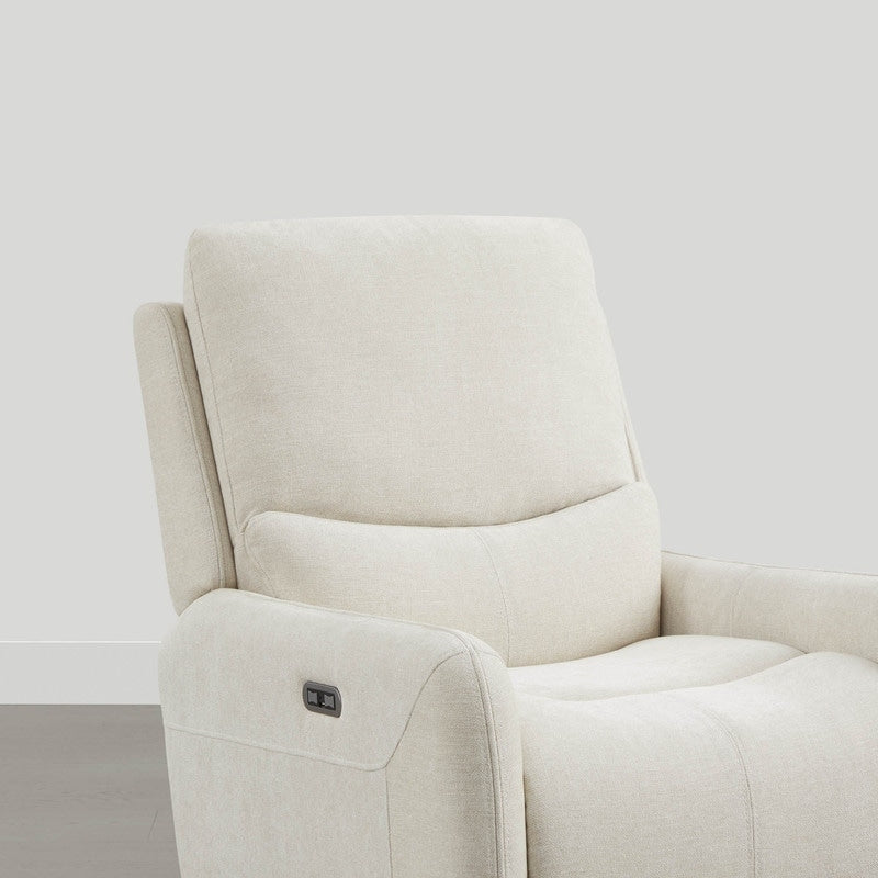 Fauteuil inclinable pivotant électrique Adalyn avec coussin lombaire