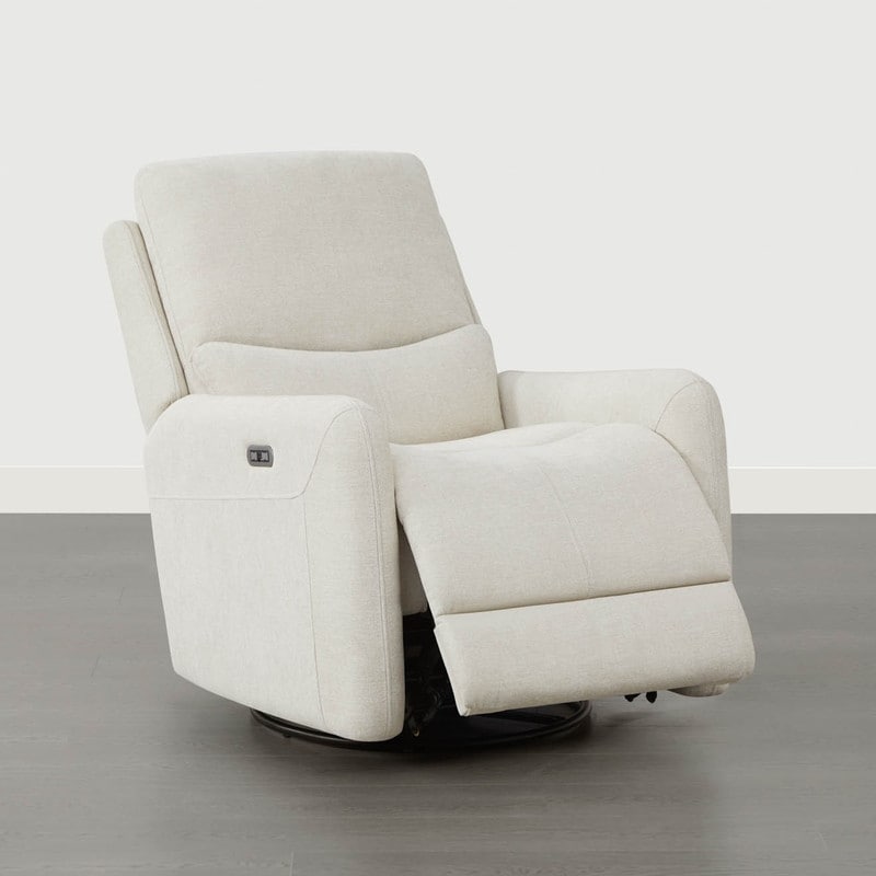 Fauteuil inclinable pivotant électrique Adalyn avec coussin lombaire