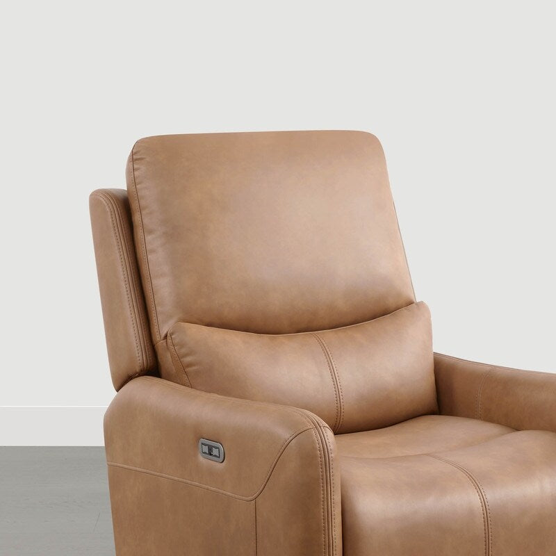 Fauteuil inclinable pivotant électrique Adalyn avec coussin lombaire