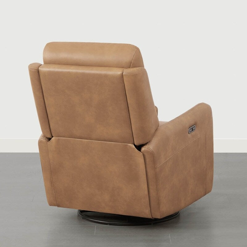 Fauteuil inclinable pivotant électrique Adalyn avec coussin lombaire