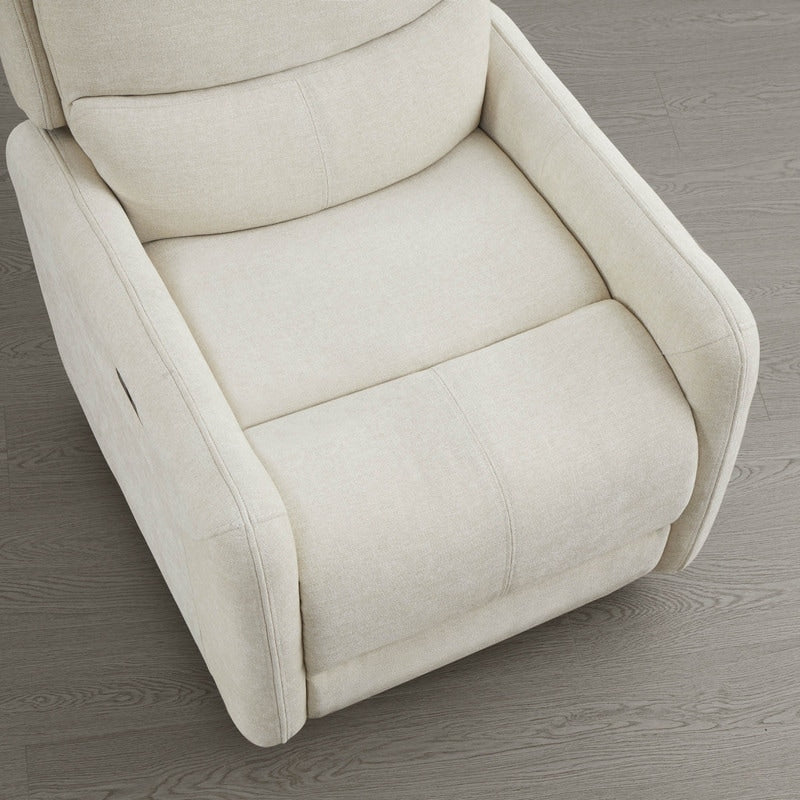 Fauteuil inclinable pivotant électrique Adalyn avec coussin lombaire