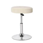 Tabouret de coiffeuse pivotant rond et réglable en velours Adeco