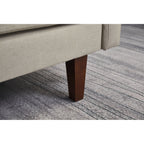 Canapé à accoudoirs carrés en lin Adelaide 70''