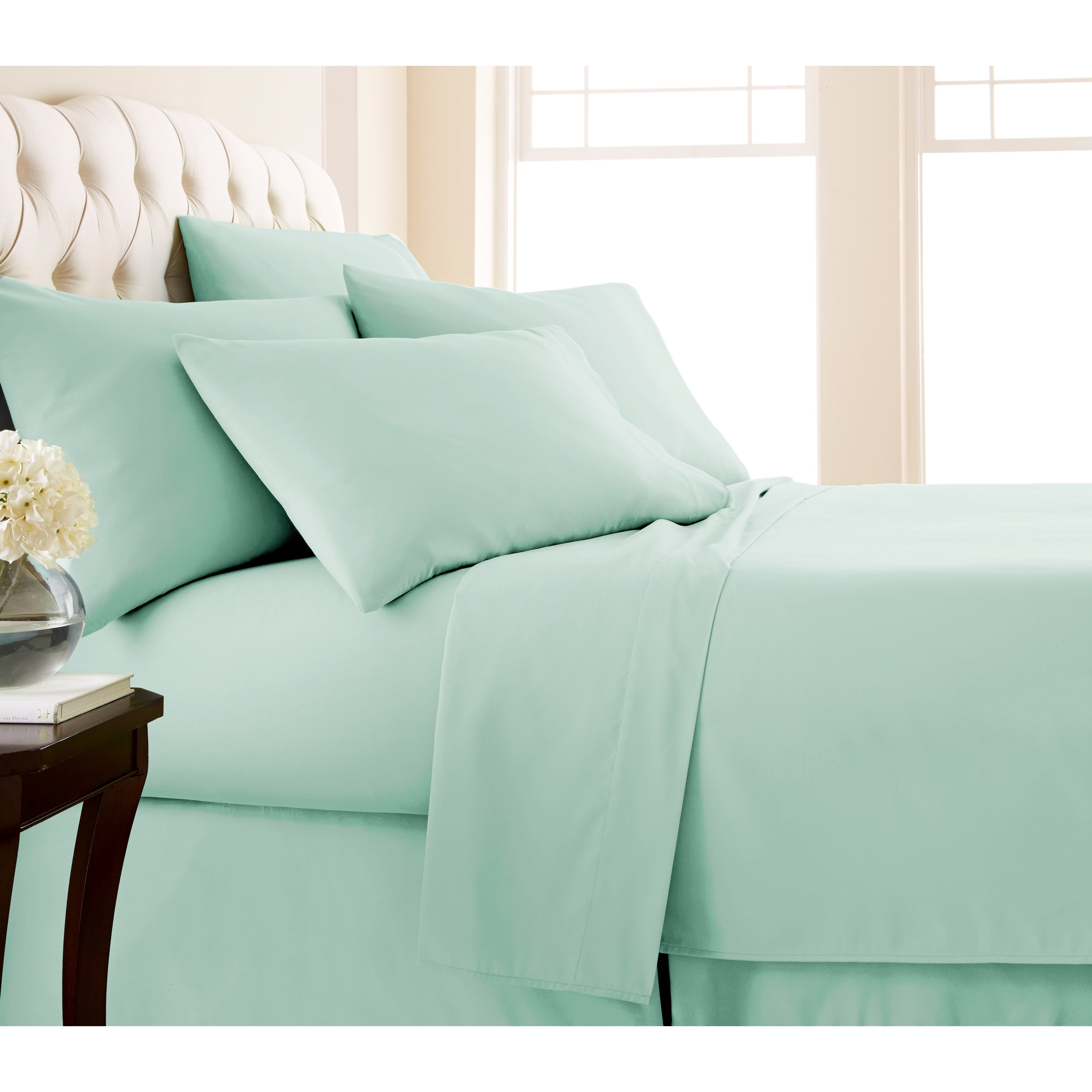 Ensemble de draps ultra-doux 7 pièces pour matelas ajustable Split King