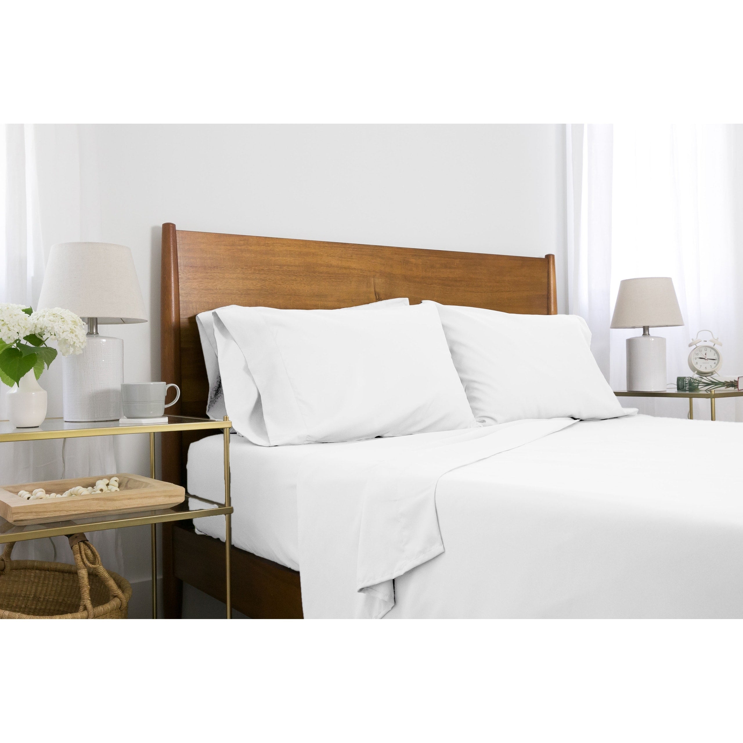 Ensemble de draps ultra-doux 7 pièces pour matelas ajustable Split King