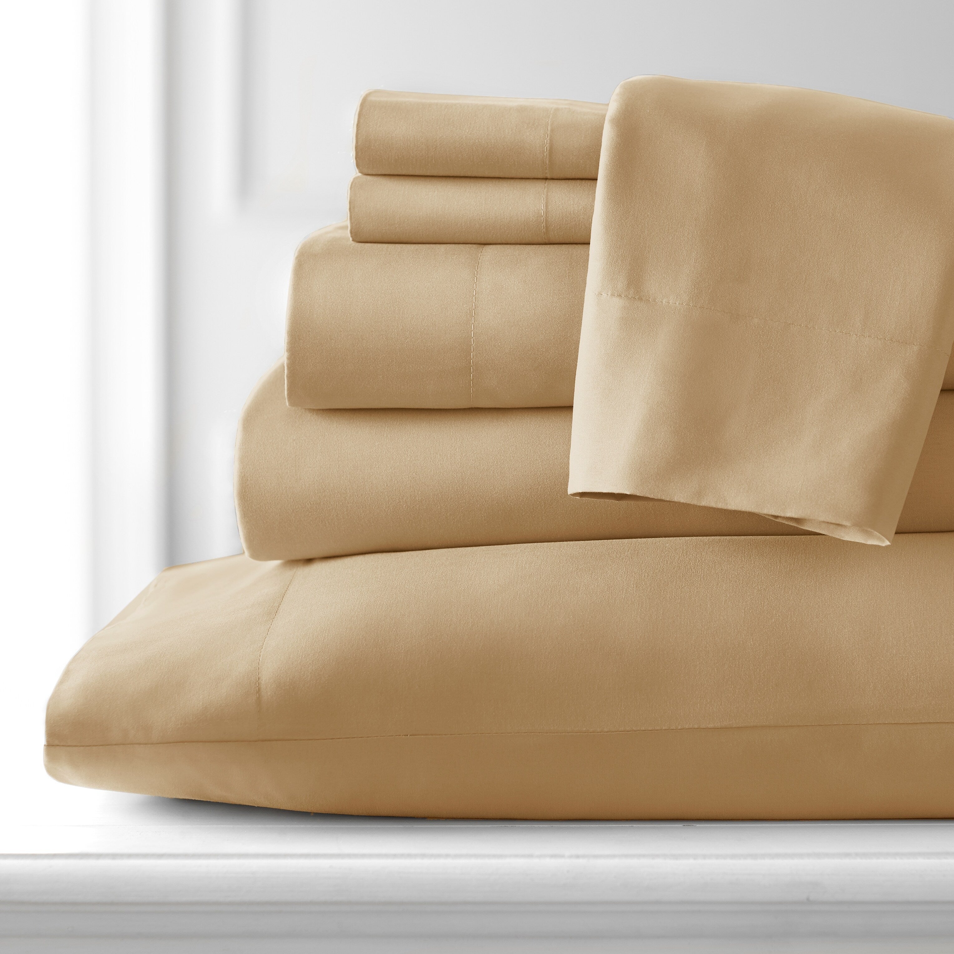 Ensemble de draps ultra-doux 7 pièces pour matelas ajustable Split King