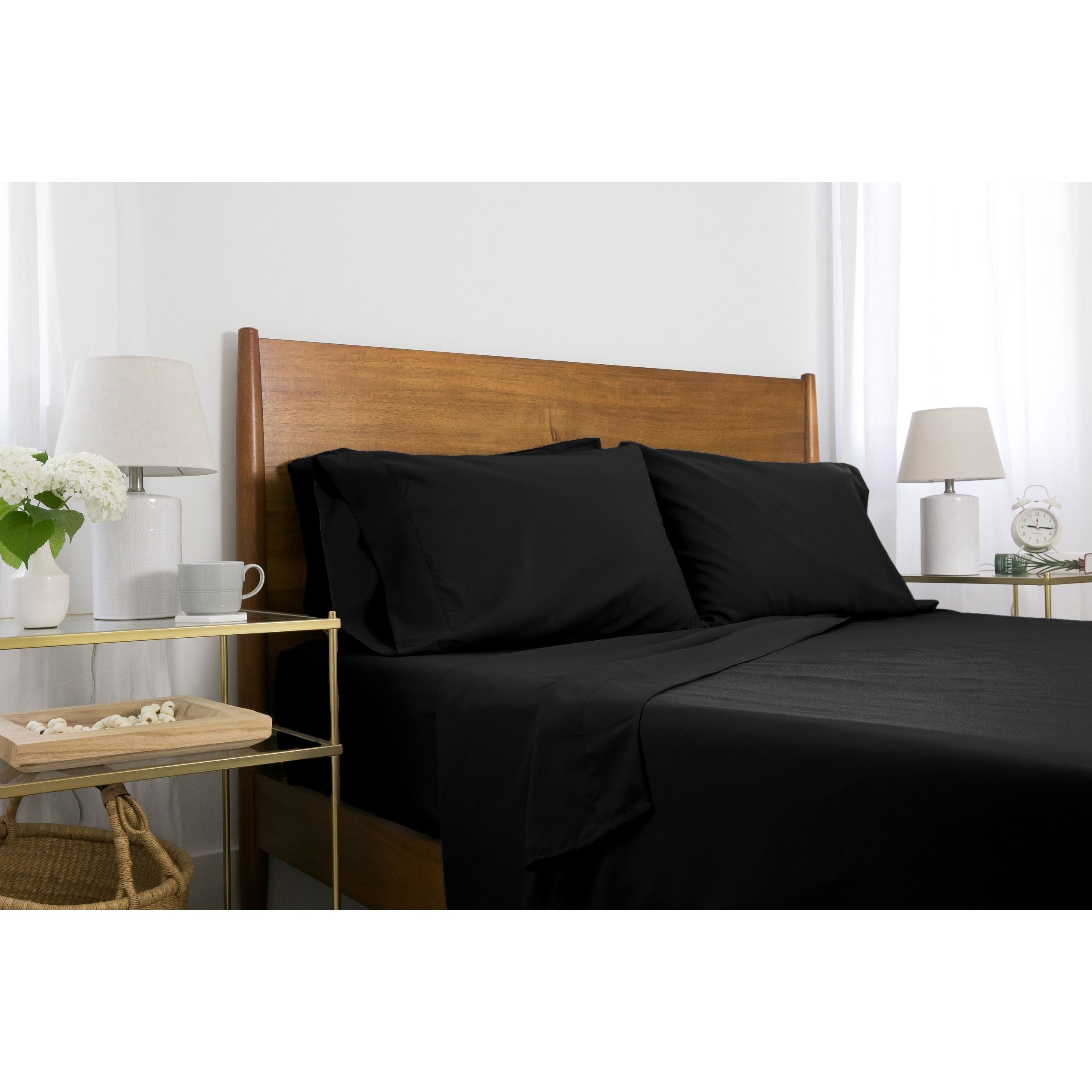 Ensemble de draps ultra-doux 7 pièces pour matelas ajustable Split King