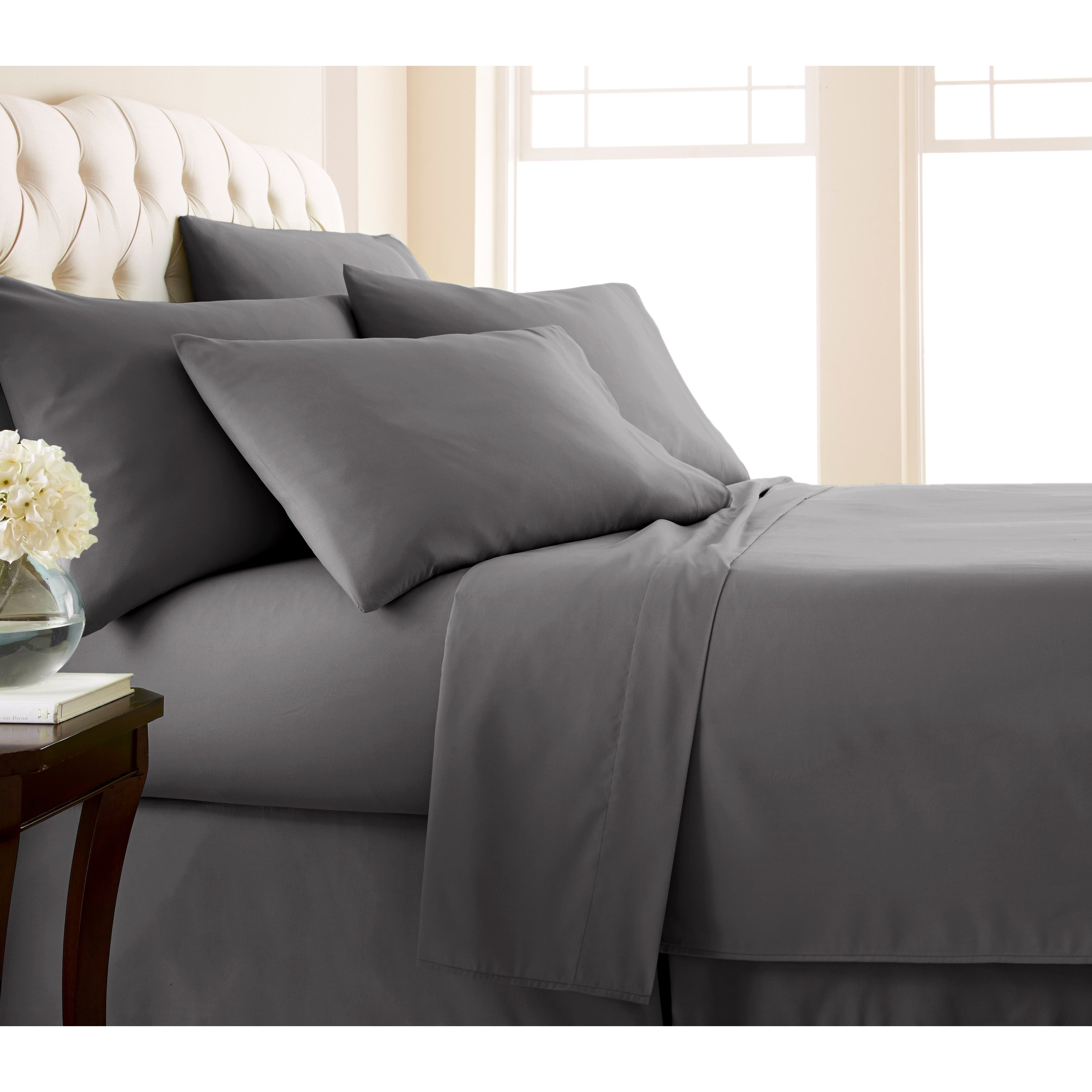 Ensemble de draps ultra-doux 7 pièces pour matelas ajustable Split King