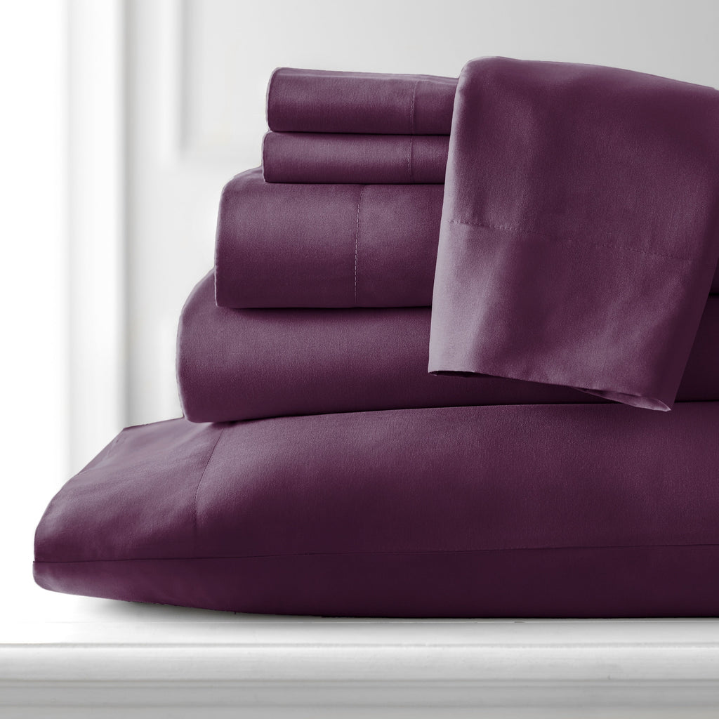 Ensemble de draps ultra-doux 7 pièces pour matelas ajustable Split King