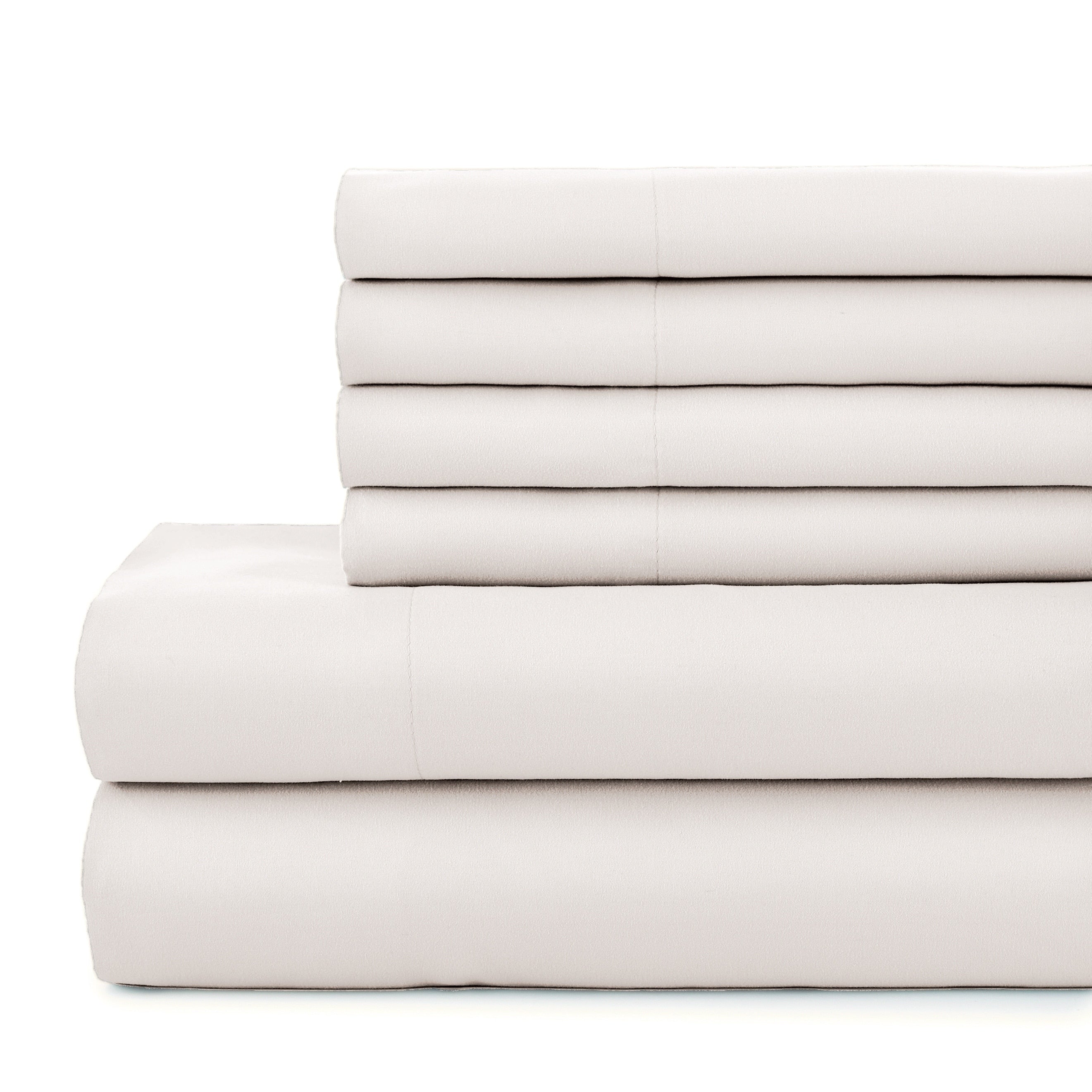 Ensemble de draps ultra-doux 7 pièces pour matelas ajustable Split King