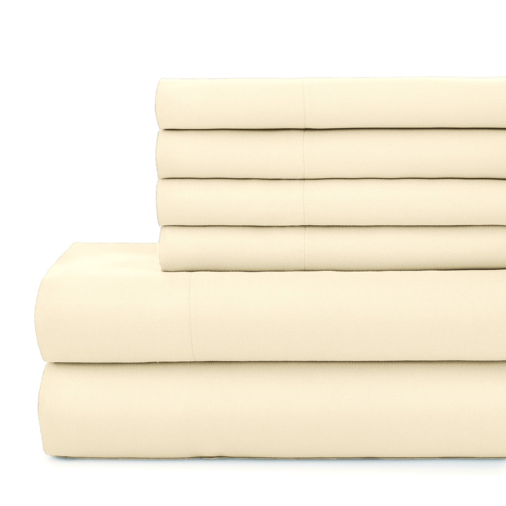 Ensemble de draps ultra-doux 7 pièces pour matelas ajustable Split King