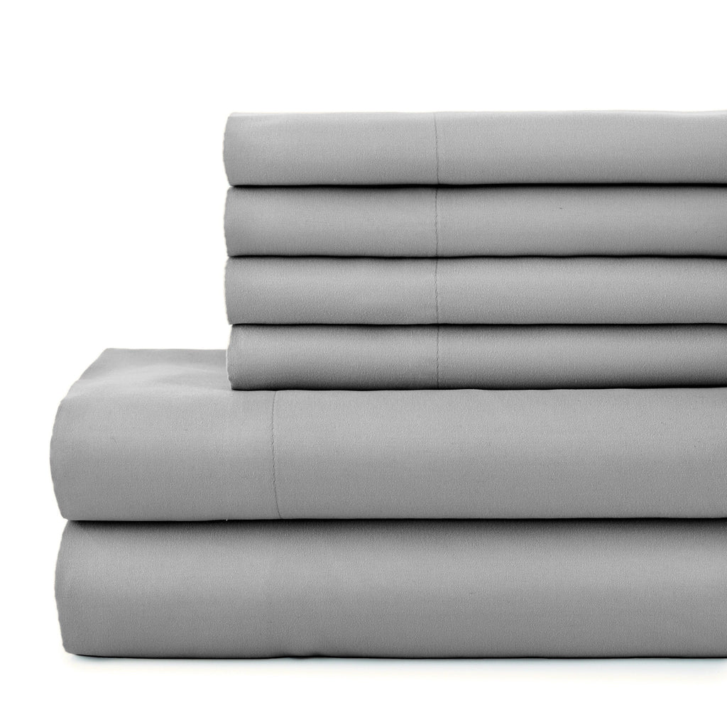 Ensemble de draps ultra-doux 7 pièces pour matelas ajustable Split King