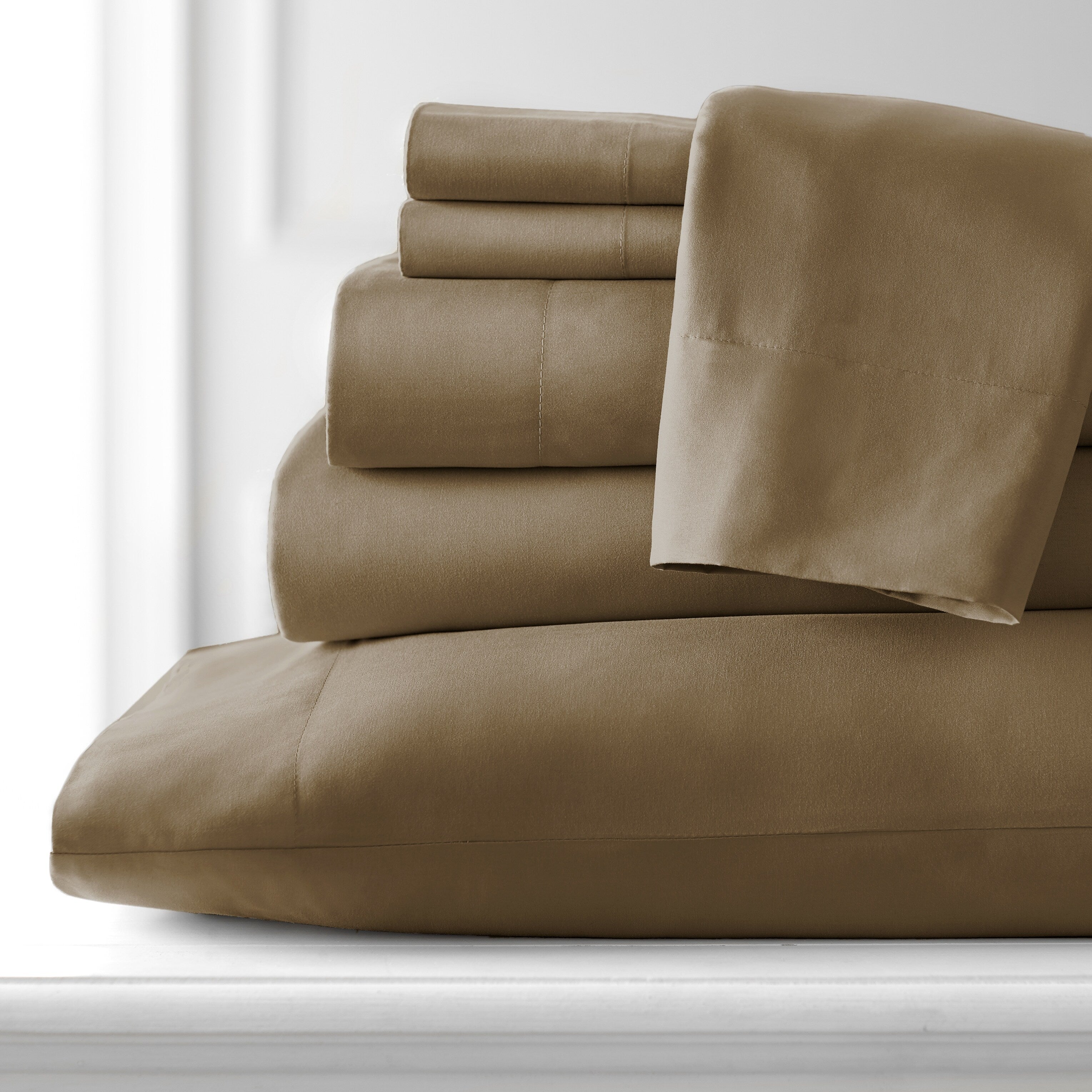 Ensemble de draps ultra-doux 7 pièces pour matelas ajustable Split King