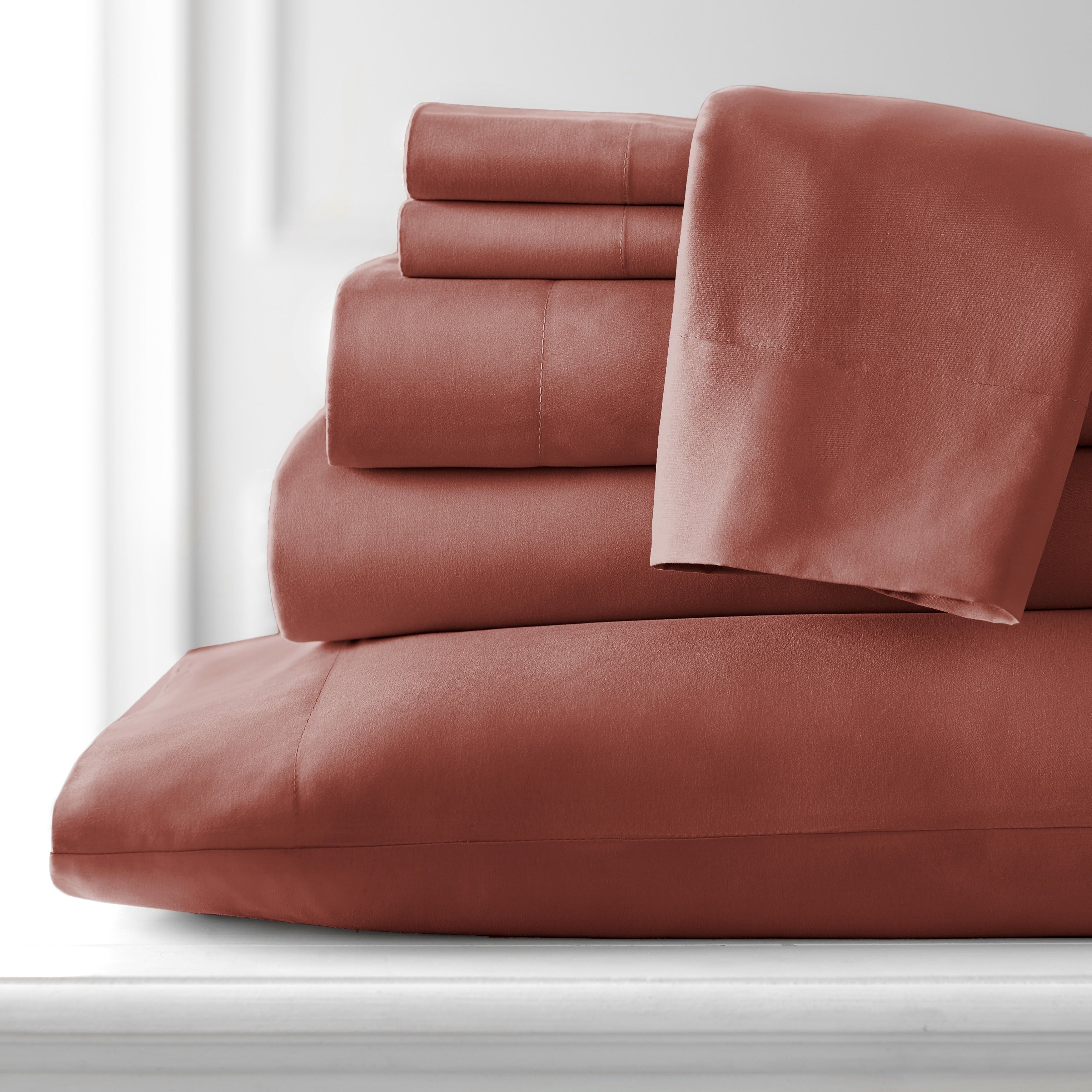 Ensemble de draps ultra-doux 7 pièces pour matelas ajustable Split King