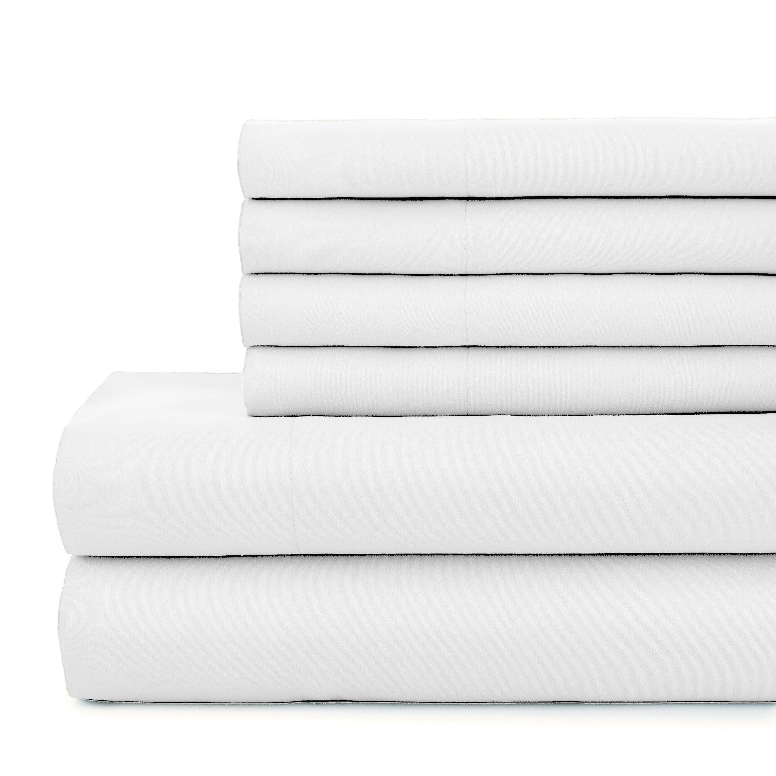 Ensemble de draps ultra-doux 7 pièces pour matelas ajustable Split King