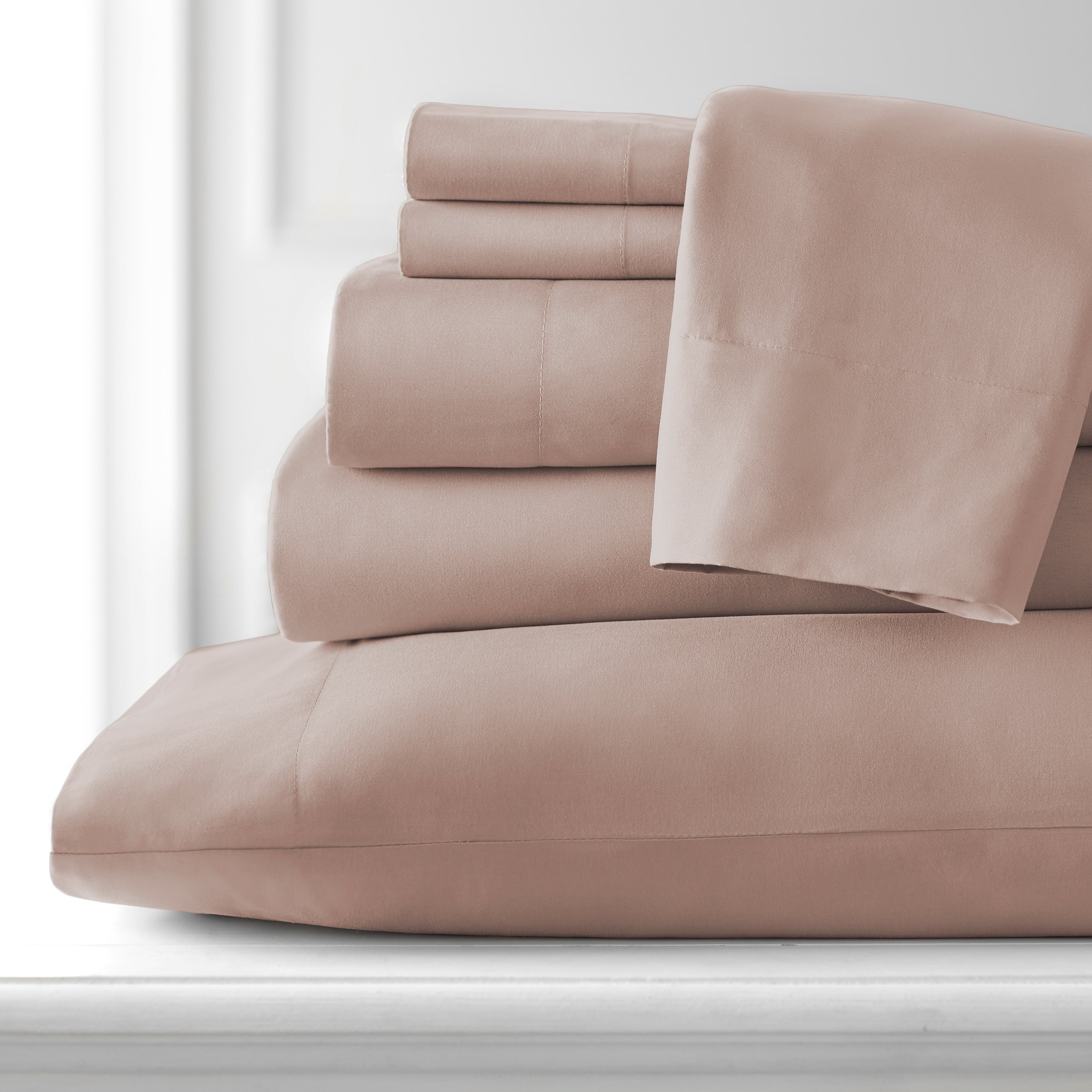 Ensemble de draps ultra-doux 7 pièces pour matelas ajustable Split King