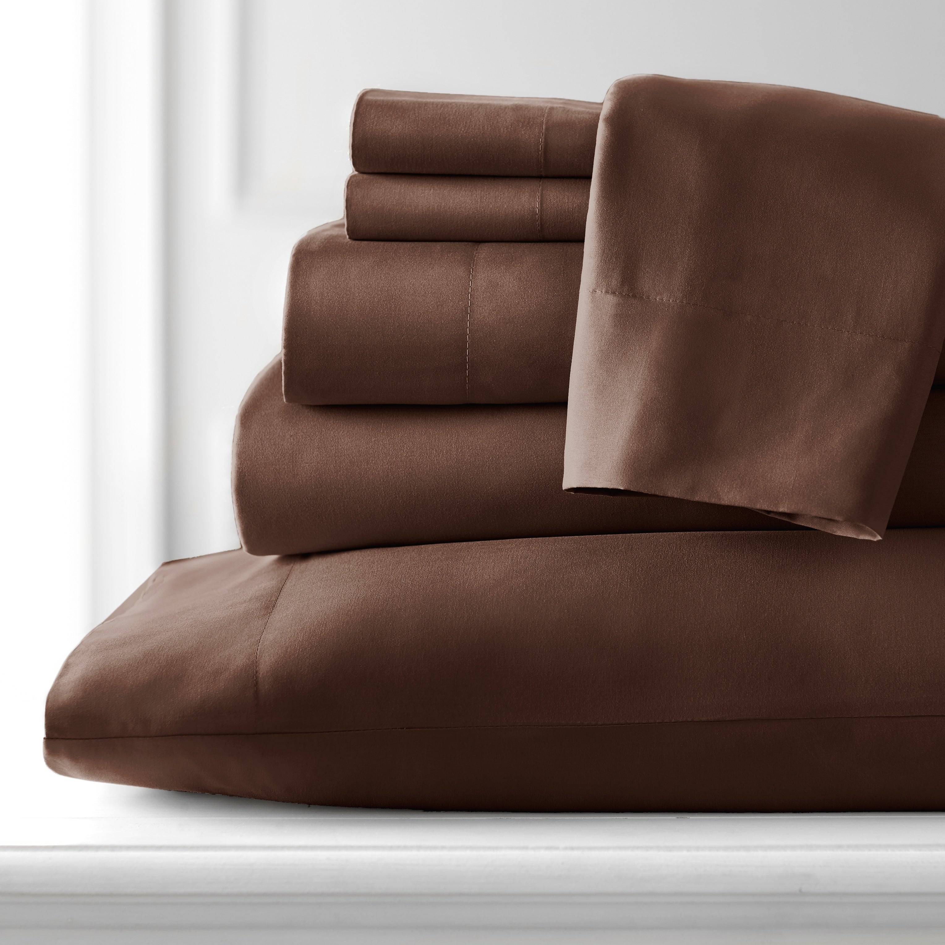 Ensemble de draps ultra-doux 7 pièces pour matelas ajustable Split King