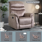 Fauteuil inclinable moderne réglable, canapé inclinable avec support lombaire, canapé confortable avec accoudoirs et dossier