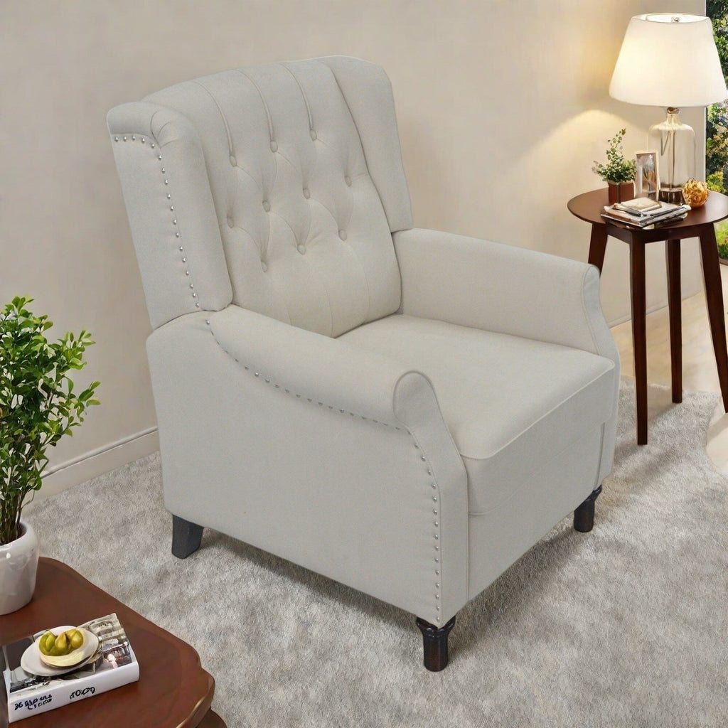 Fauteuil inclinable réglable en cuir PU avec coussin moelleux et design ergonomique