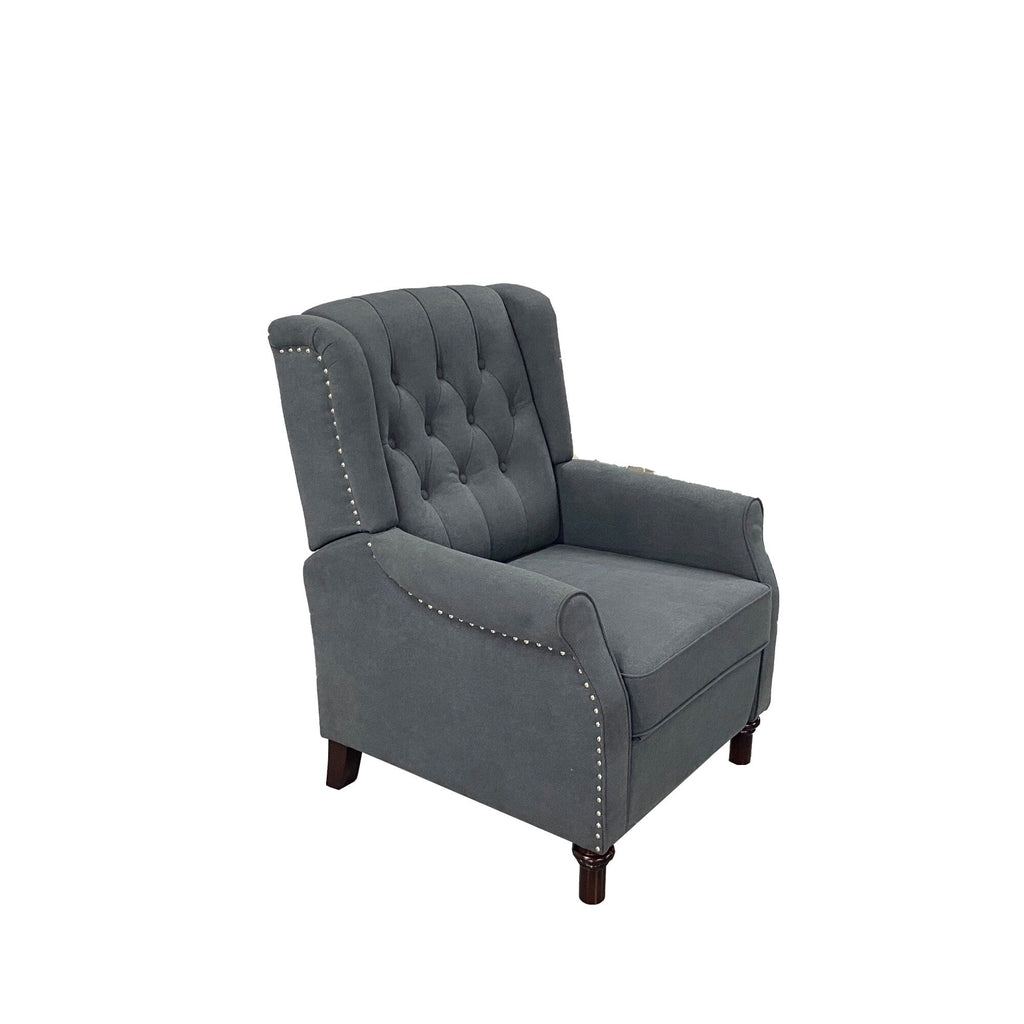 Fauteuil inclinable réglable en cuir PU avec coussin moelleux et design ergonomique