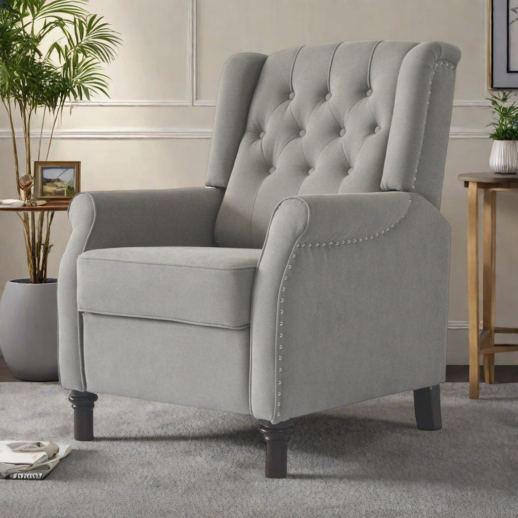 Fauteuil inclinable réglable en cuir PU avec coussin moelleux et design ergonomique