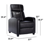 Fauteuils inclinables réglables pour le salon