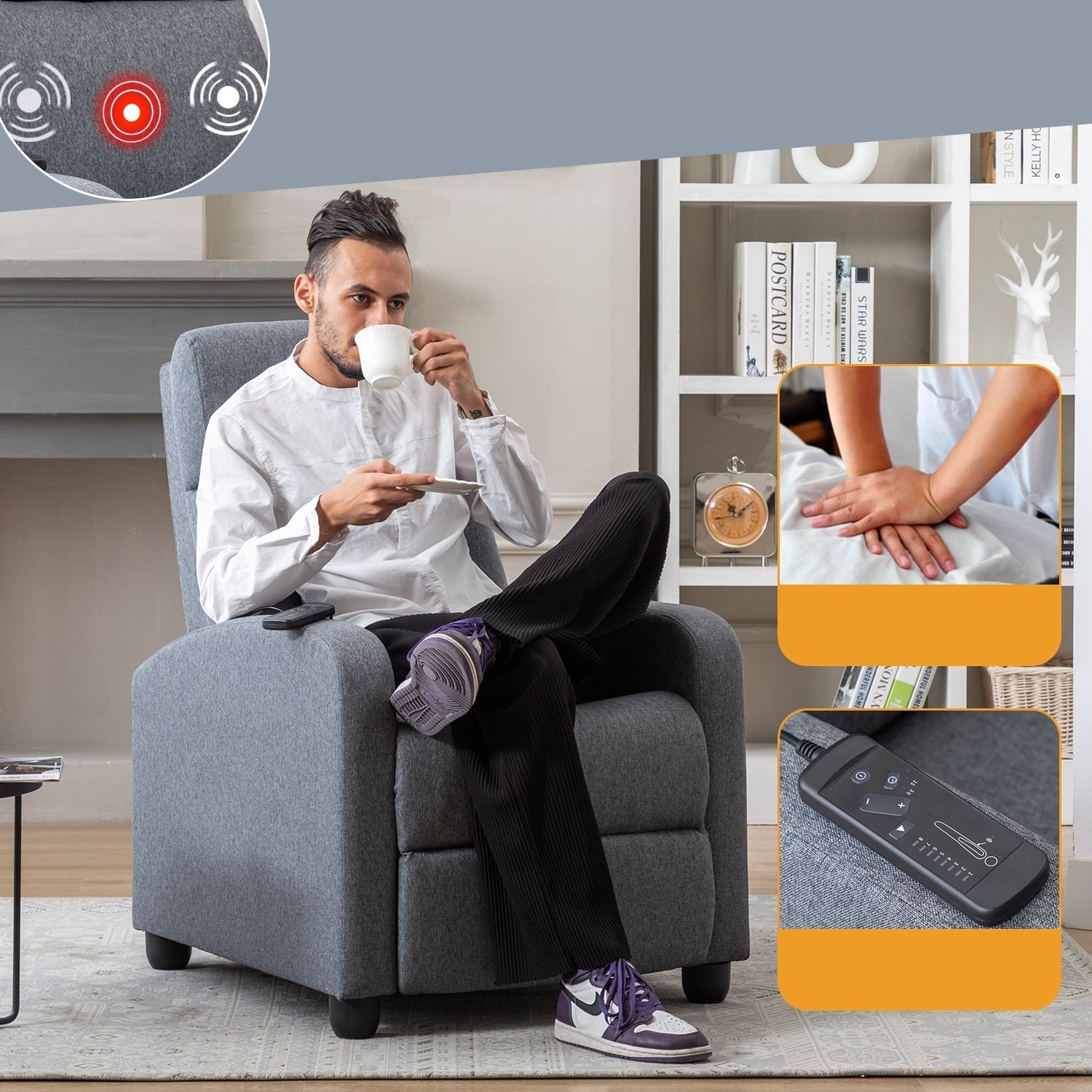 Fauteuils inclinables réglables pour le salon