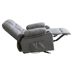 Fauteuil inclinable réglable avec massage, chauffage, ports USB, deux porte-gobelets et rangement latéral pratique