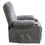 Fauteuil inclinable réglable avec massage, chauffage et chargement USB