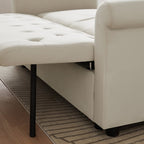 Canapé-lit réglable avec 2 coussins lombaires