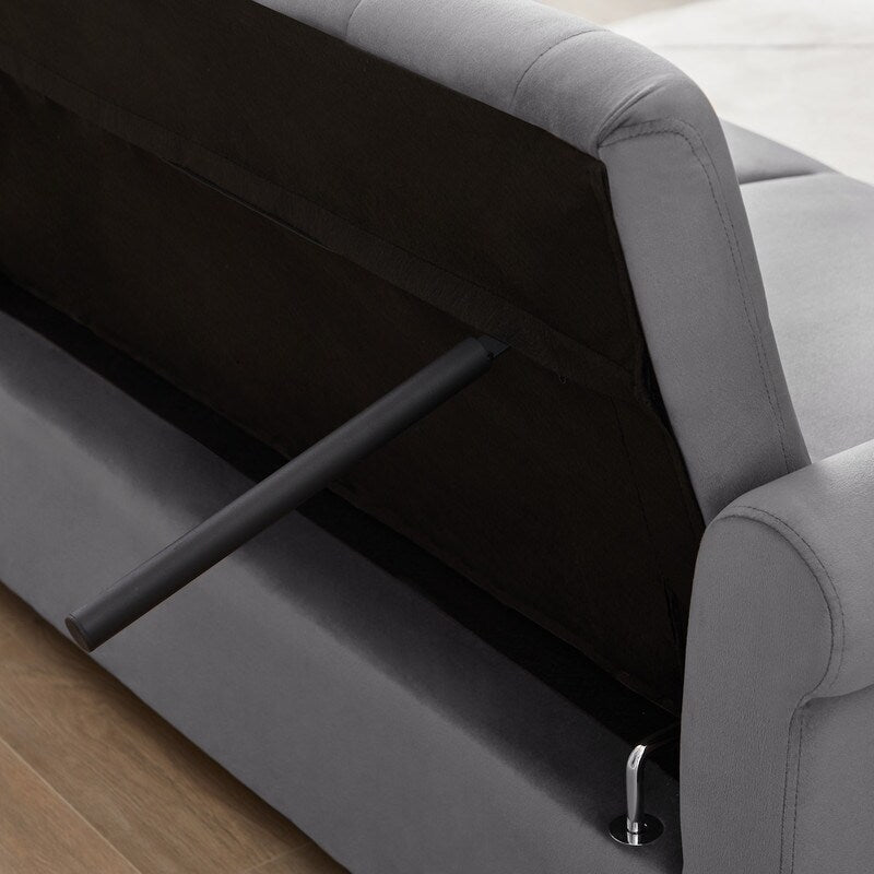 Canapé-lit réglable avec 2 coussins lombaires