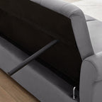 Canapé-lit réglable avec 2 coussins lombaires