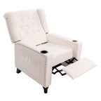 Fauteuil inclinable à dossier réglable, fauteuil clouté, grand canapé rembourré