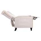 Fauteuil inclinable à dossier réglable, fauteuil clouté, grand canapé rembourré