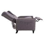 Fauteuil inclinable à dossier réglable, fauteuil clouté, grand canapé rembourré