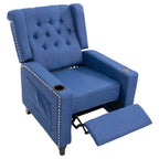 Fauteuil inclinable à dossier réglable, fauteuil clouté, grand canapé rembourré