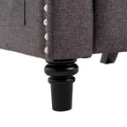 Fauteuil inclinable à dossier réglable, fauteuil clouté, grand canapé rembourré