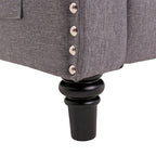 Fauteuil inclinable à dossier réglable, fauteuil clouté, grand canapé rembourré