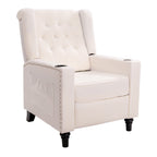 Fauteuil inclinable à dossier réglable, fauteuil clouté, grand canapé rembourré