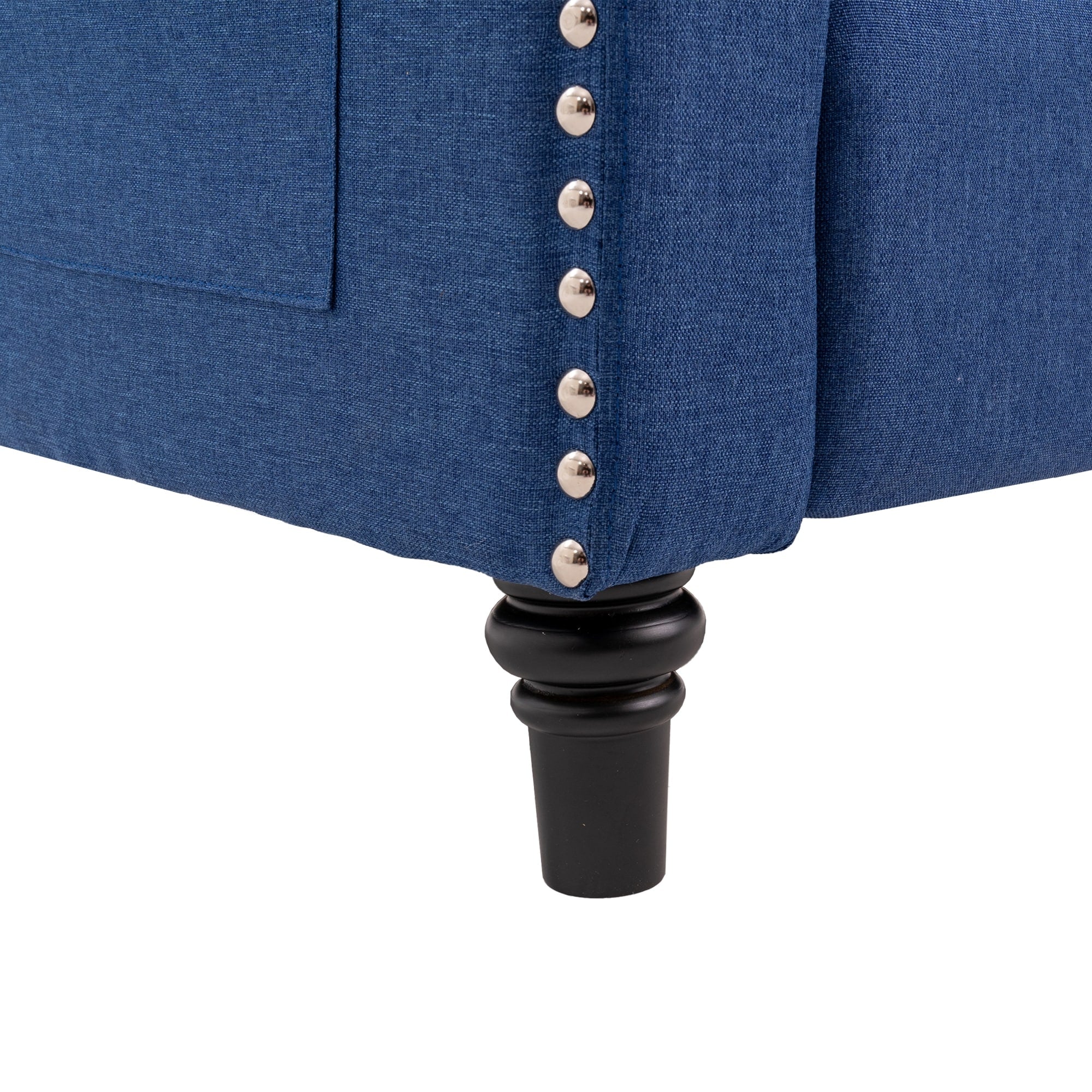 Fauteuil inclinable à dossier réglable, fauteuil clouté, grand canapé rembourré