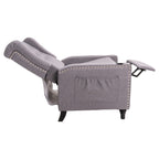 Fauteuil inclinable à dossier réglable, fauteuil clouté, grand canapé rembourré