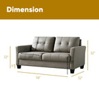 Causeuse en similicuir Ainfox 57,50 po