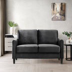 Ensemble de salon avec accoudoirs en velours Clayfell Airell