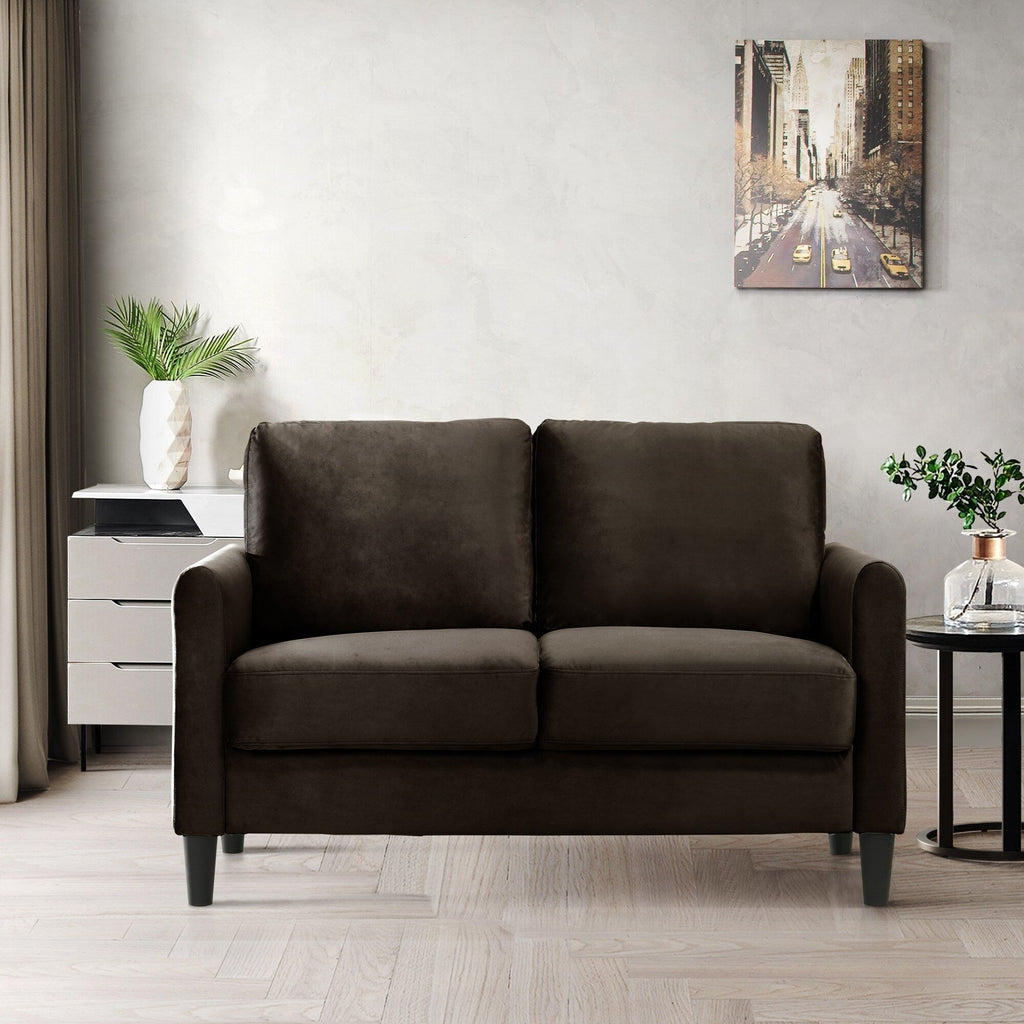 Ensemble de salon avec accoudoirs en velours Clayfell Airell